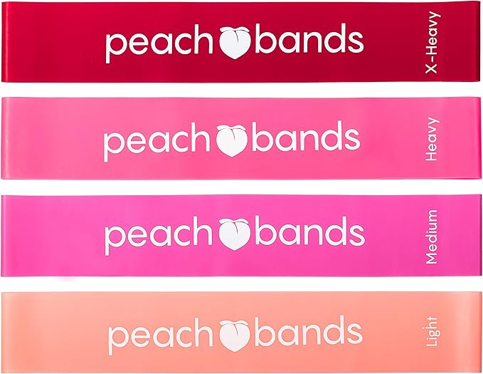 Peach Bands Resistance Bands Set - Exercise Workout Bands for Legs and Butt