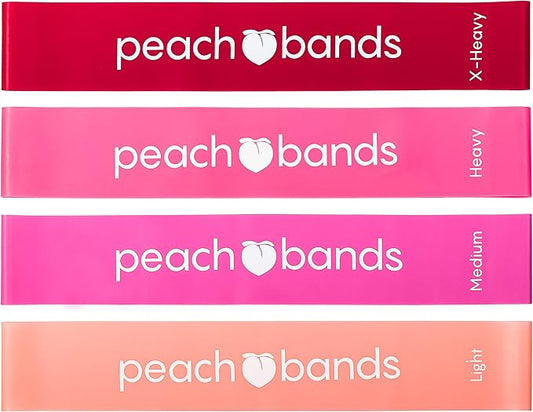 Peach Bands Resistance Bands Set - Exercise Workout Bands for Legs and Butt