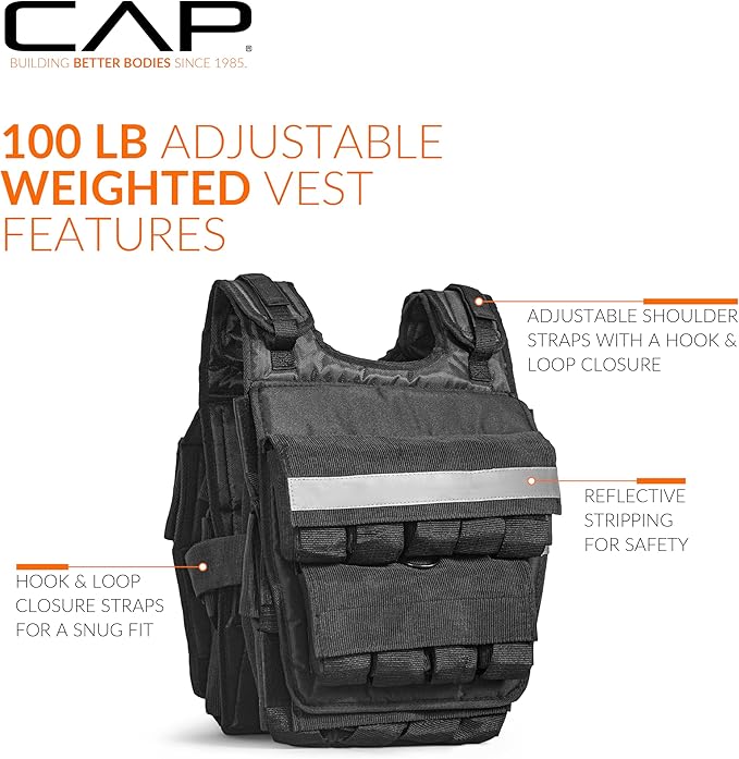 CAP Barbell Adjustable Weighted Vest | Various Sizes