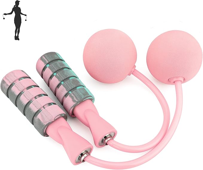Jump Rope, Training Ropeless Skipping Rope for Fitness, Adjustable Weighted Cordless Jump Rope for Men Women Kids