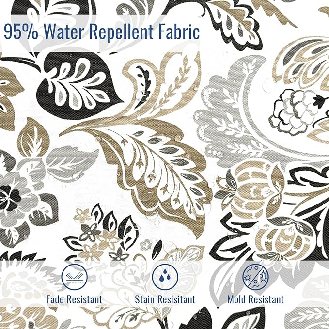 Tufted Bench Cushion for Outdoor Furniture, Patio Swing Cushion 44 x 19 x 5 Inch, Overstuffed Outdoor Chair Cushion for Garden Loveseat Lounge Storage, 1 Pack,Dailey Tan