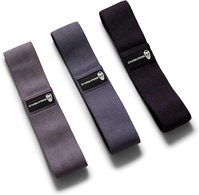 Hip Bands for Booty Workouts | Non Slip Fabric Band Set with 3 Levels - Resistance Bands for Legs & Hip - for Men & Women