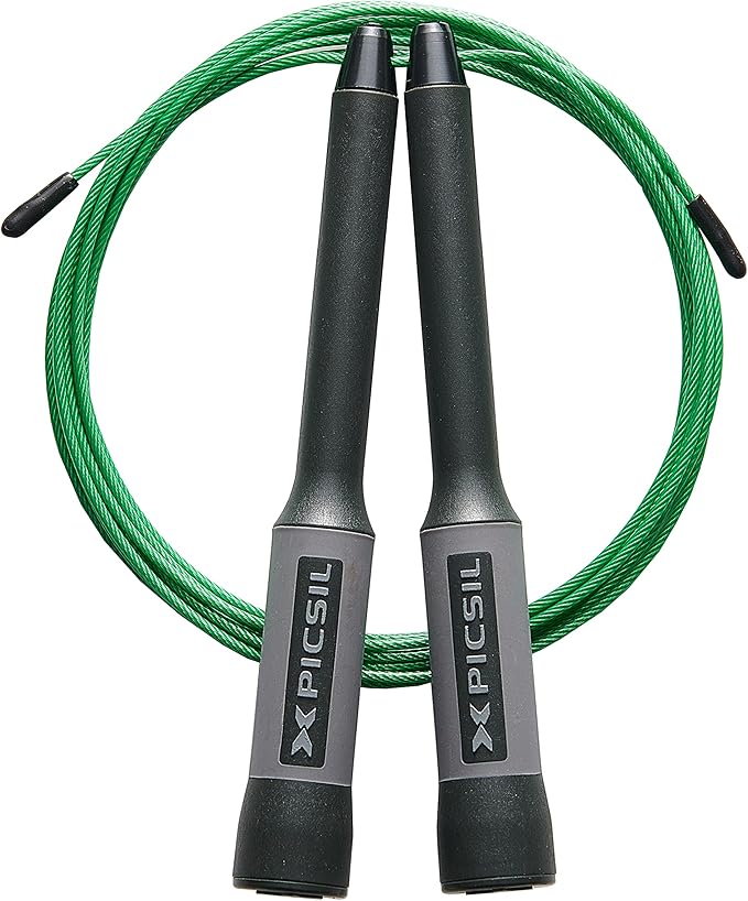 PICSIL - Sphinx Rope | 360° Spin Jump Rope | Dual Bearing System | Fast & Lightweight for Fitness, Cross Training Boxing | Adjustable Cable| Double Rolling |