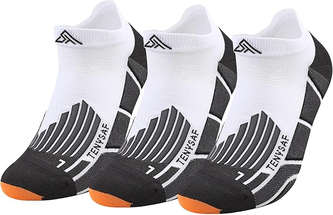 Compression Athletic Running Socks: Men Women's Low Cut Ankle Socks for Sport Enthusiasts Hiking Cycling Basketball