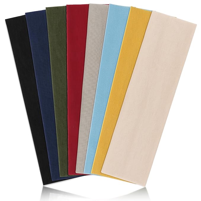 DRESHOW 8 Pack Sports Headbands for Women Non-Slip Stretchy Fashion HairBand Curly Hair Headband Soft Hair Accessories for Daily Wear Workout Yoga Running