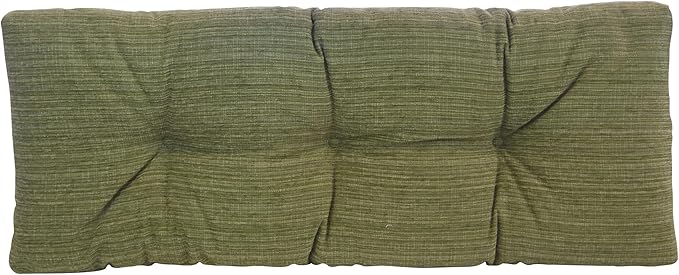Klear Vu The Gripper Omega Non-Slip Tufted Bench Cushion for Indoor Furniture, Entryway Storage, Bay Window, 35 Inches, Chenille Green