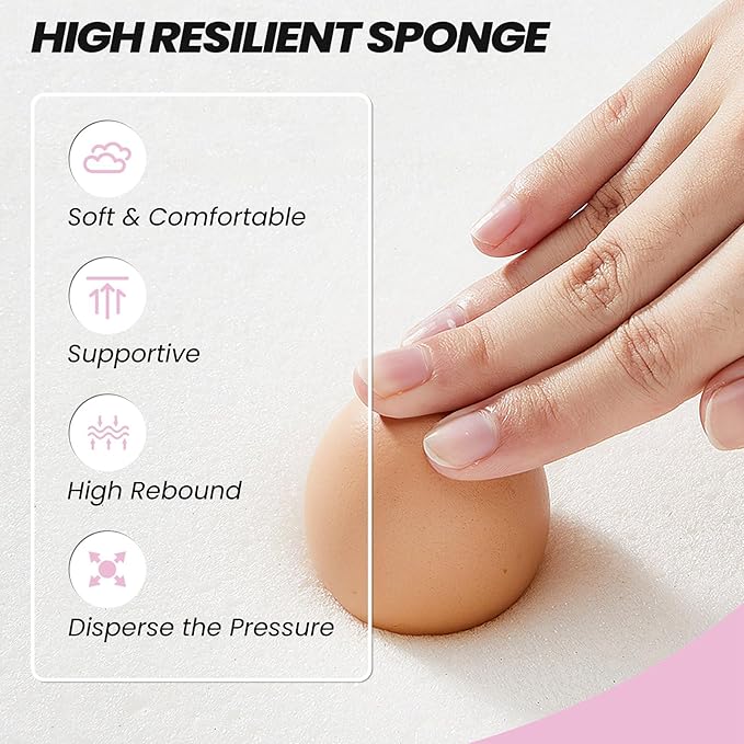 Crestlive Products Outdoor Bench Cushion 48 x 18 Inch, Waterproof Patio Bench Cushions for Outdoor Furniture, Porch Swing Replacement Pad with 30D Foam, Adjustable Straps, Pink White Stripe