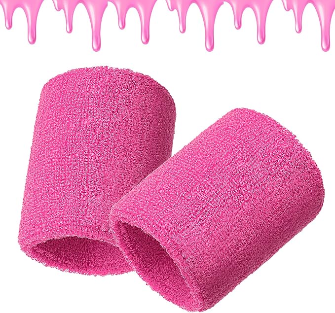 12 Pack Sweatbands Sports Wristband Cotton Sweat Band for Men and Women, Good for Tennis, Basketball, Running, Gym, Working Out