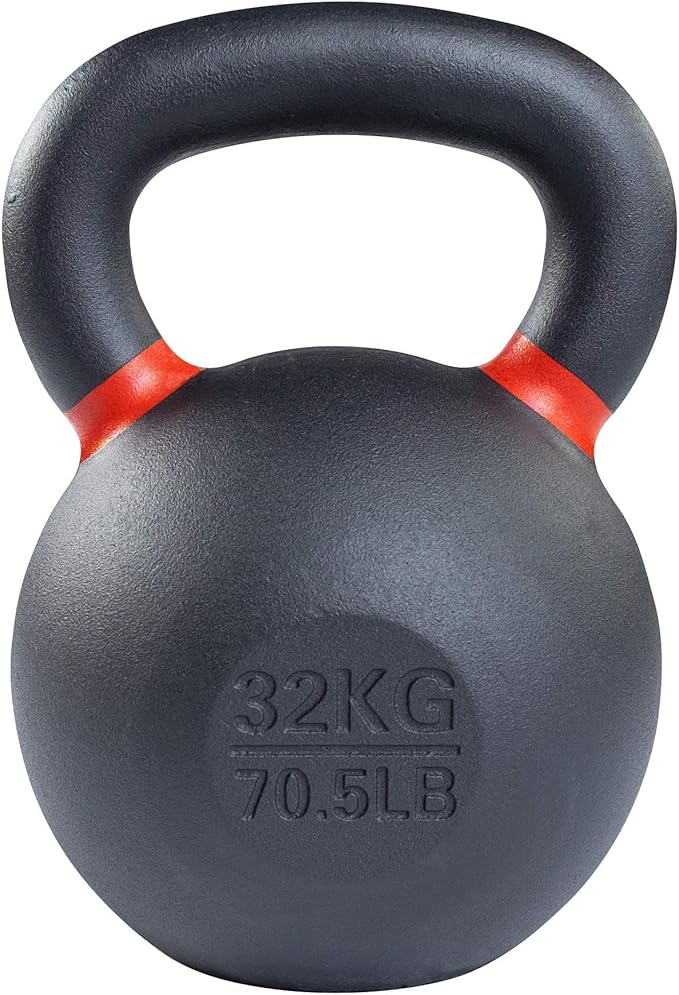 Body-Solid Single-Cast Gravity Casting Kettlebell with Kettles Grip Handle, Perfect Kettlebells for Weight Training and Core Workout, Cast Iron Kettle Bells for Men & Women.