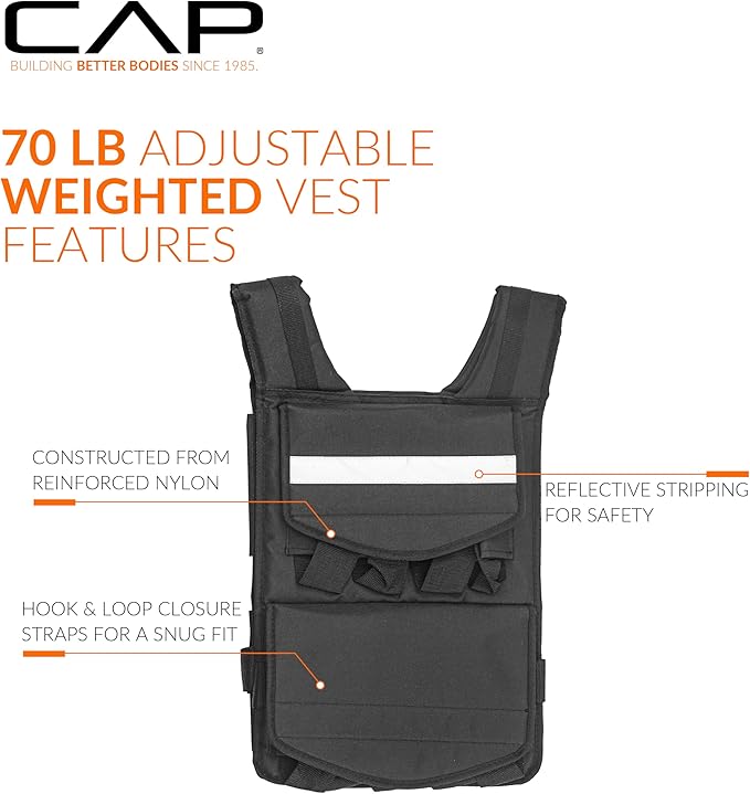 CAP Barbell Adjustable Weighted Vest | Various Sizes