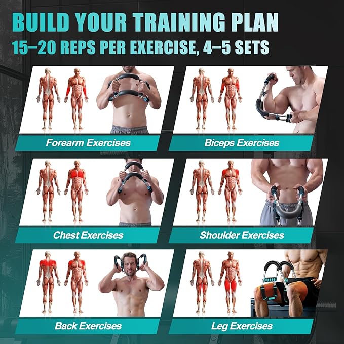 2025 Pro Twister Arm Trainer, Adjustable Power Twister Bar, Chest Shoulder Arm Workout Equipment, Portable Detachable Upper Body Fitness Machine for Home & Gym