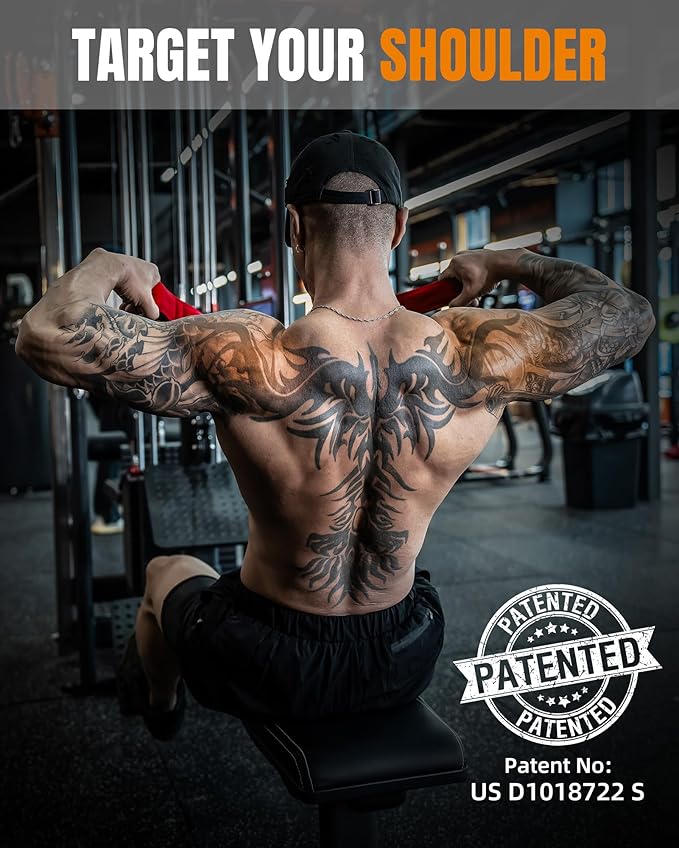 MANUEKLEAR Tricep Rope Cable Attachment Handles, Greater Range of Motion, Tricep Pull Down Rope for Push Downs, Crunches, Facepulls for Professional Gym