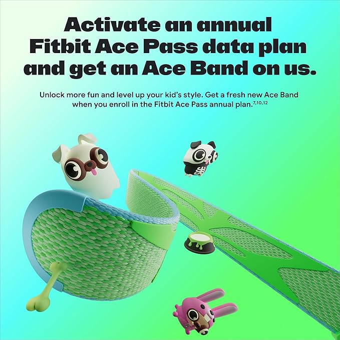 Fitbit Google Ace LTE - Kids Smartwatch with Call, Message, GPS, and Activity-Based Games, Ace Pass Data Plan Required - Mild - Strange Arcade