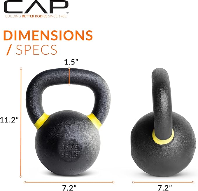 Cap Barbell Cast Iron Competition Kettlebell Weight