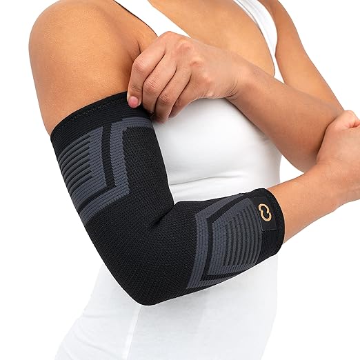 Copper Compression PowerKnit Elbow Sleeve - Seamless Elbow Brace for Men & Women - Pain Relief for Tendonitis, Tennis Elbow, Golfers, Weight Lifting - Fits Right or Left - 1 Sleeve - XXL