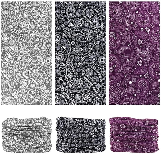 Headband Neck Gaiter Head Wrap Headwear Face Mask Magic Scarf Bandana for Men and Women