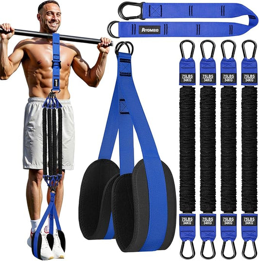 Pull Up Assistance Bands, Resistance Bands for Pull Up Bar Workout, Adjustable Heavy Duty Pull Up Assist Equipment with 4 Assistance Bands, Home Gym Fitness Exercise Strength Training