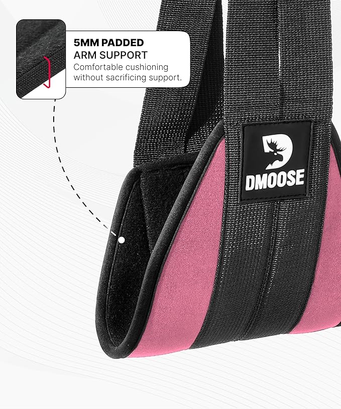 DMoose Fitness Hanging Ab Straps for Pull Up Bar & Core Strength Training - Soft Padded Exercise Straps for Ab Swing & Leg Raises, Hang Bar Strap with 2 Steel Carabiners - Abs Equipment for Home & Gym