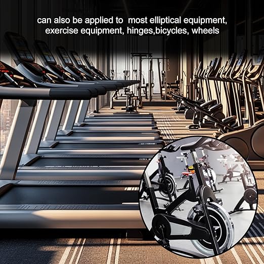 Treadmill Lubricant for Belt - 100% Pure Silicone Treadmill Oil, Fitness Equipment Lubricant, Full Belt Width Lubrication, Silicone Treadmill Lube with Soft Tubes, Easy to Apply, Noise Reduction 7oz