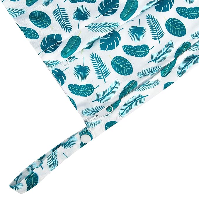 babygoal Wet Dry Bags for Baby Cloth Diapers, Washable Travel Bags, Beach, Pool, Gym Bag for Swimsuits & Wet Clothes with Two Zippered Pockets 3 Pack, 3LN12