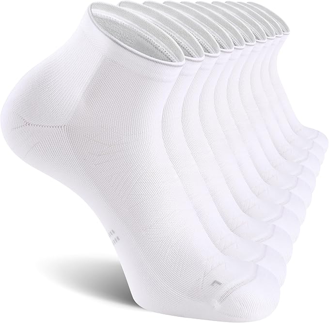 CS CELERSPORT 2/5 Pairs Ankle Compression Socks for Men and Women Running Athletic Socks