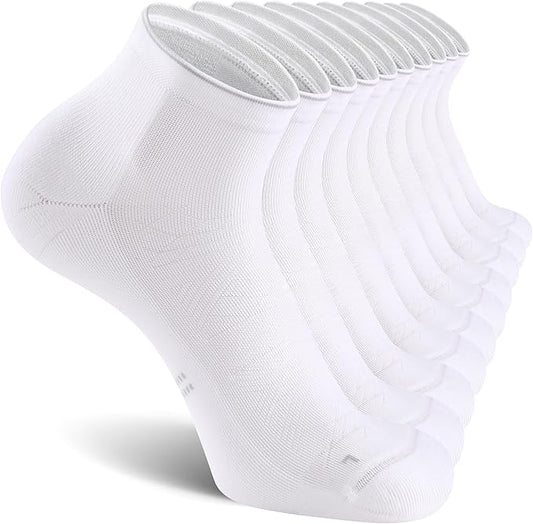 CS CELERSPORT 2/5 Pairs Ankle Compression Socks for Men and Women Running Athletic Socks