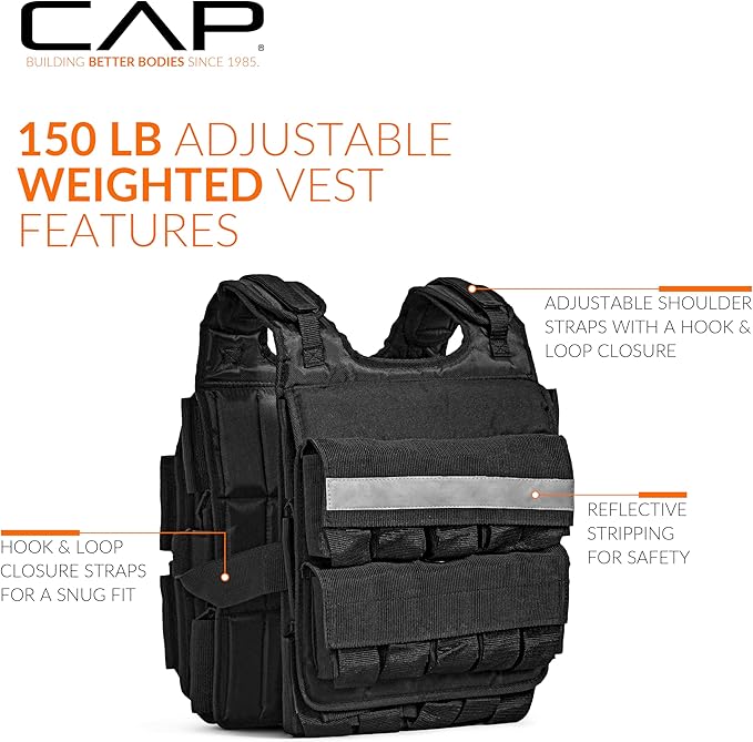 CAP Barbell Adjustable Weighted Vest | Various Sizes