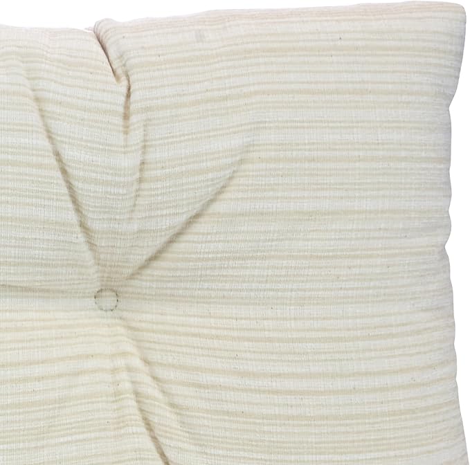 Klear Vu The Gripper Omega Non-Slip Tufted Bench Cushion for Indoor Furniture, Entryway Storage, Bay Window, Corner Nook or Piano Seat, 35 Inches, Chenille Cream