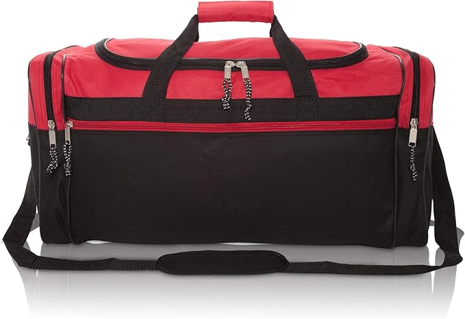 DALIX 25" Extra Large Vacation Travel Duffle Bag (Black, Grey, Navy Blue, Red, Camo)