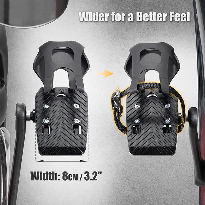 CyclingDeal Toe Cages - Compatible with Peloton Bike & Bike+ Pedals - Convert Peloton Pedals to Dual Function Pedals - Ride with Sneakers