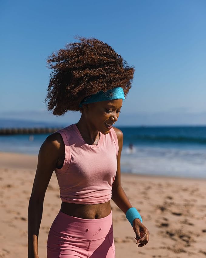 Suddora Sweatbands Set, Moisture Wicking 2 Wristbands and 1 Headband, Breathable Terry Cloth Athletic Bands for Basketball, Tennis, Yoga, Gym, Sweat Bands for Costumes and Cosplay