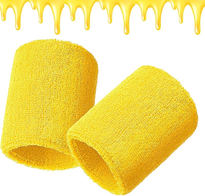 12 Pack Sweatbands Sports Wristband Cotton Sweat Band for Men and Women, Good for Tennis, Basketball, Running, Gym, Working Out