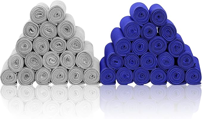 Cooling Towels 40 Pack 40"x 12", 160gsm Bulk Cool Towels, Soft Breathable, Super Absorbent, Quick Cold Towel, for Bowling, Yoga, Travel, Camping, Golf, Football, Hiking, Outdoor Work