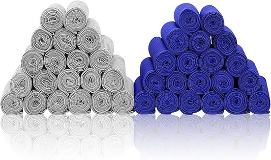 Cooling Towels 40 Pack 40"x 12", 160gsm Bulk Cool Towels, Soft Breathable, Super Absorbent, Quick Cold Towel, for Bowling, Yoga, Travel, Camping, Golf, Football, Hiking, Outdoor Work