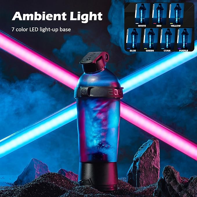 Electric Protein Shaker Bottle, 18.6 oz Blender Bottles For Protein Mixes, | Tritan | BPA Free| Portable Mixer Cup, Rechargeable Shake Cups And Meal Replacement Shakes(Black)