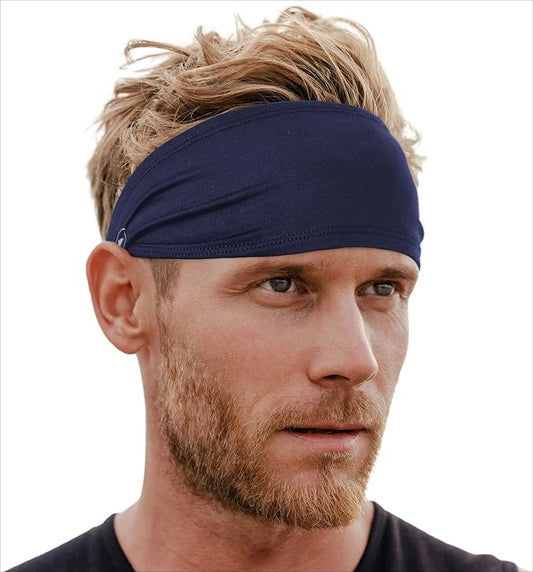 Tough Headwear Sport Headbands for Men - Workout Headbands for Women - Running Headband -Tennis Athletic Sweatband