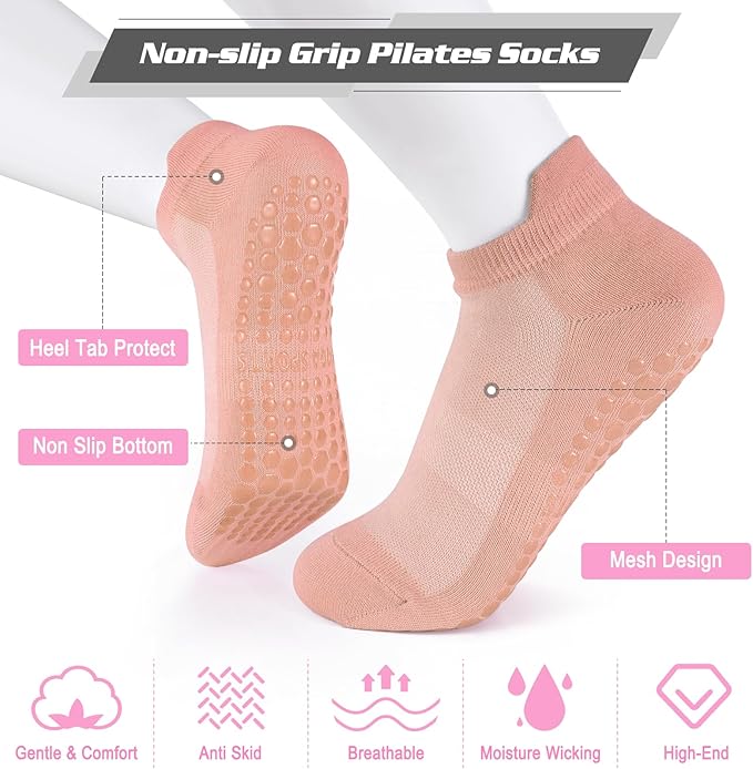 Pilates Essentials Kit for Home Women, Ring and Ball Set, Pilates Equipment for Workouts, 3 Resistance Bands, Grip Socks, 14 Inch Magic Circle, Mini Exercise Ball, Great Exercise Equipment