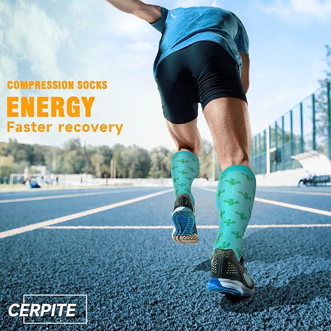 bropite Halloween Compression Socks for Women & Men-Pumpkin Ghost 6 Pairs 20-30mmhg Support Running Nurse Travel