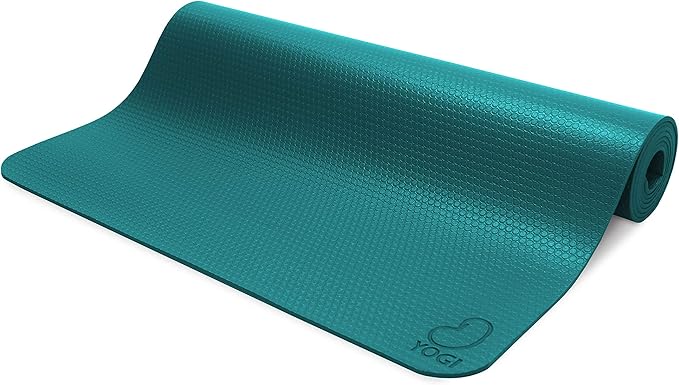 Bean Products Yogi Premium Yoga Mat | Closed Cell, Non-Skid, Slip Resistant, Double Sided | 4mm Thick (73” L x 24” W) Extra-Long | Non-toxic, SGS Certified | Earth-Friendly Exercise Gym Mat