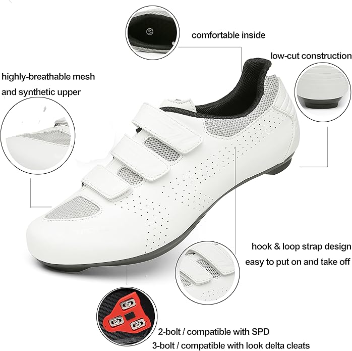 Honosuker Women's Cycling Shoes Delta-Compatible for Peloton Bike, Indoor & Road Cycling - Lightweight Spinning Shoes with Delta Cleats for Women
