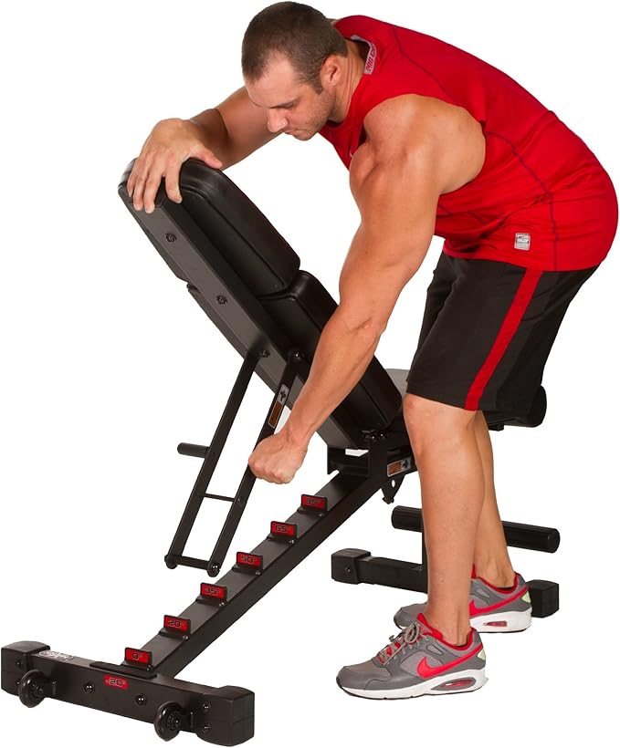 XMark Adjustable Weight Bench, High Performance Adjustable Bench, 1500 lb Weight Capacity, Strength Training Adjustable Benches for Commercial or Home Use