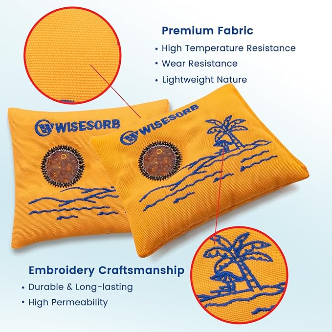 100gx80pcs Rechargeable Desiccant Packs for Storage, Color Indicating Silica Gel Packets Moisture Absorbers with Visible Window, Reusable Dehumidifier Bags for Gun Safe Closet Basement Car