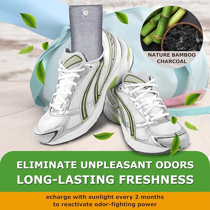Stinky Sneaker Deodorizer Shoe Freshener for Boots, Soccer Cleats, Lockers, Gym Bags, Cars, Defeat Balls Spray, 12 Pack Shoes Odor Elimination Smell Remover
