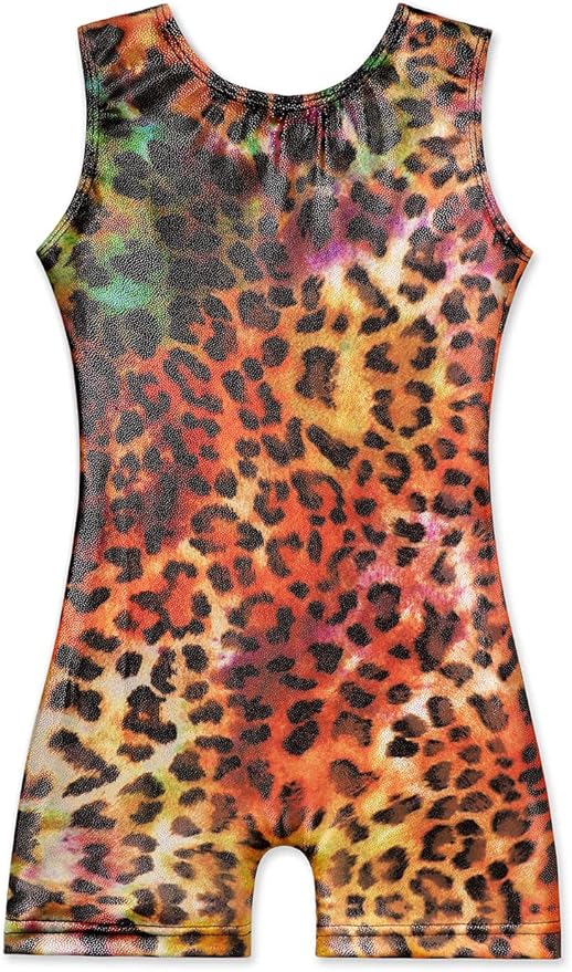 EQSJIU Leotards for Girls Gymnastics Sleeveless Sparkly Toddler Tumbling Outfits Dance Clothes Biketards for Kids 1-10 Years
