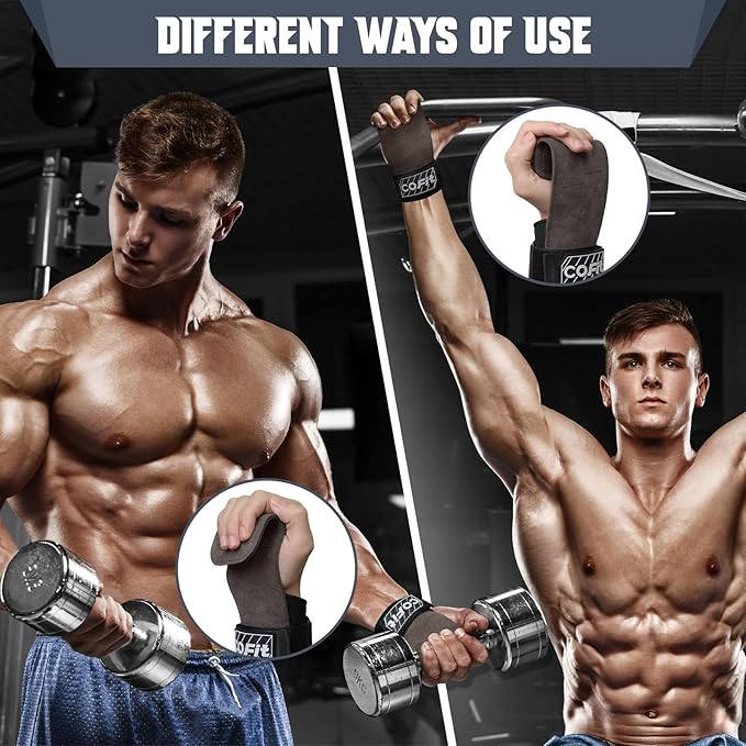 COFIT Wrist Straps for Weightlifting, Workout Wrist Wraps with Dual-Layer Oxford Leather, Enhanced Grip for Optimal Hand and Wrist Protection, Gym Lifting Straps for Deadlift and Powerlifting