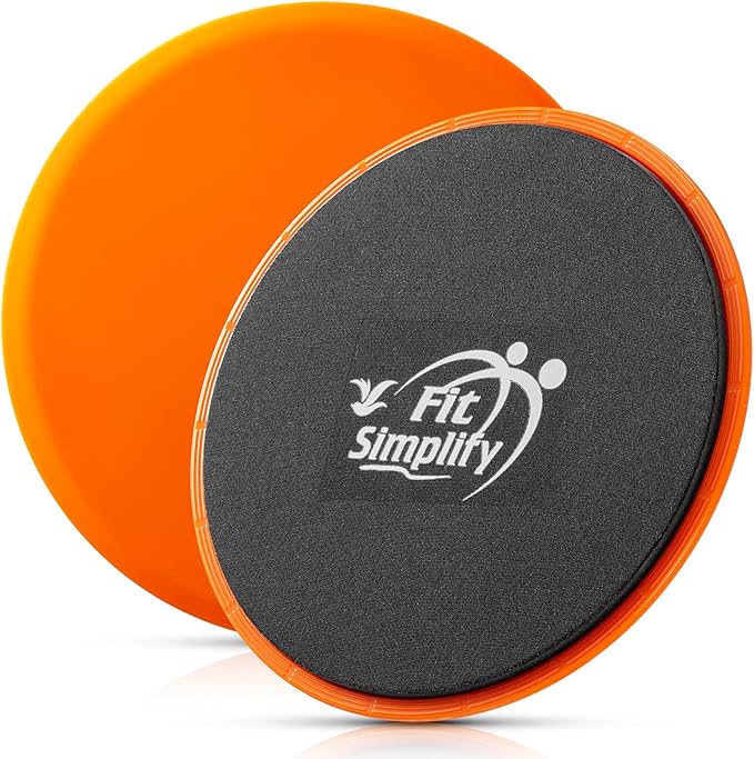 Fit Simplify Core Sliders Abdominal Exerciser with Instruction Guide and Carry Bag