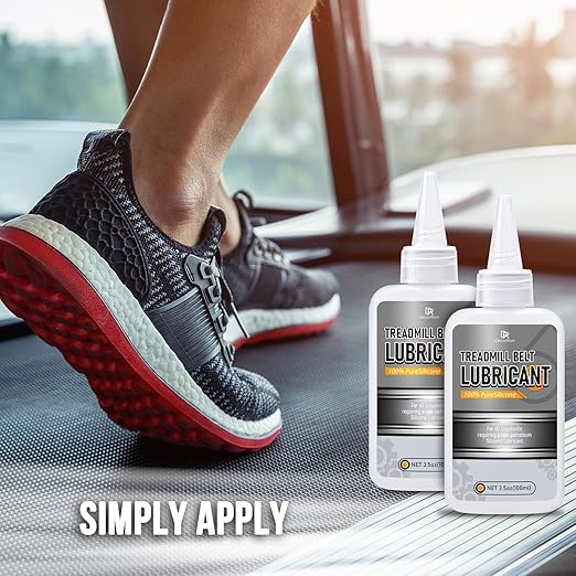 DecorRom Silicone Treadmill Lubricant - 7oz Treadmill Lube with Application Tubes, 100% Silicone Oil for Most Treadmill Lubrication - High Temperature Resistant, Non-Toxic Odorless Treadmill Oil