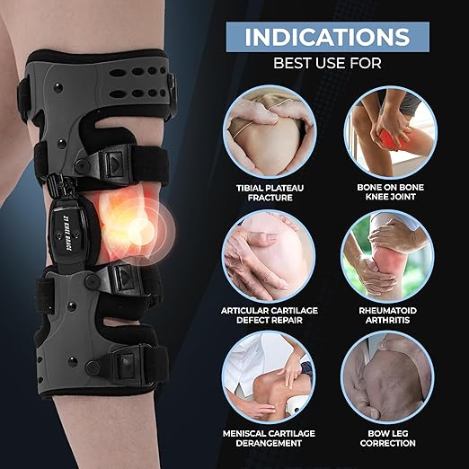Z1 K8 Eco Assist OA Unloader Knee Brace - Support for Osteoarthritis - Bone on Bone & Rheumatoid Arthritis Knee Joint Pain Relief and Degeneration - Cartilage Defect Repair (Medial Right)