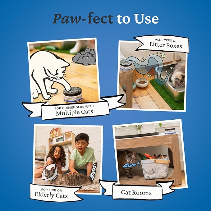 Fresh Wave Odor Removing Litter Box Gel, 7 oz. | Safer Pet Odor Eliminator for Home and Litter Box Area