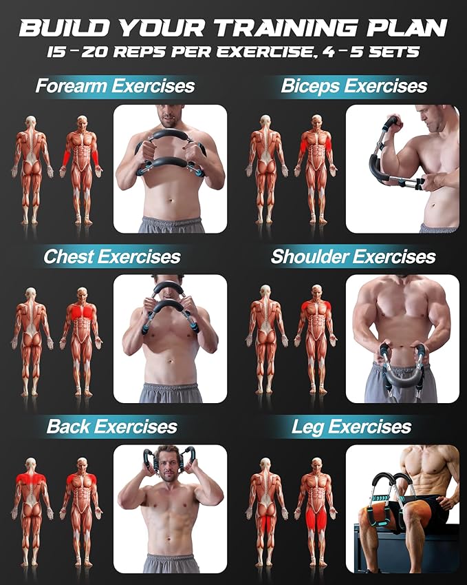 2025 Pro Twister Arm Trainer, Adjustable Power Twister Bar, Chest Shoulder Arm Workout Equipment, Portable Detachable Upper Body Fitness Machine for Home & Gym